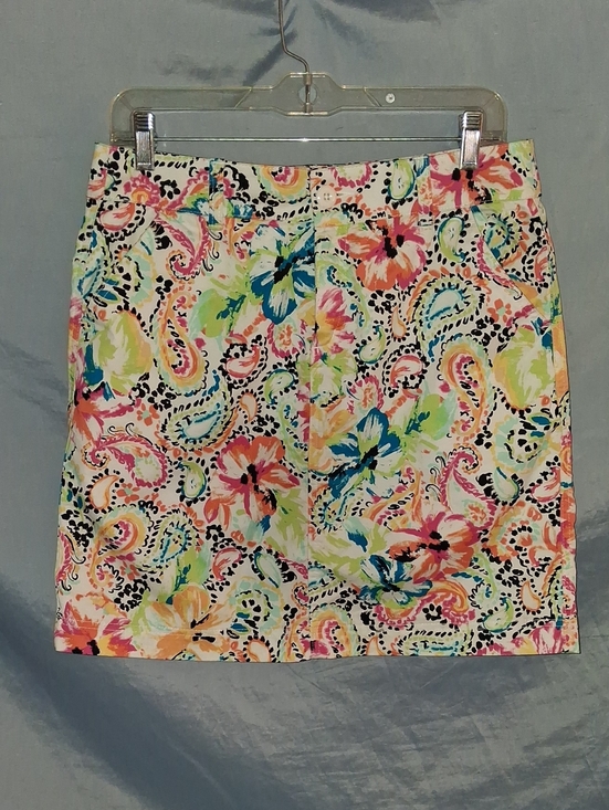 Christopher & Banks Colorful Paisley Floral Skort Pants - Christopher & Banks Multi Colorful Floral & Paisley Print Skort Size 6